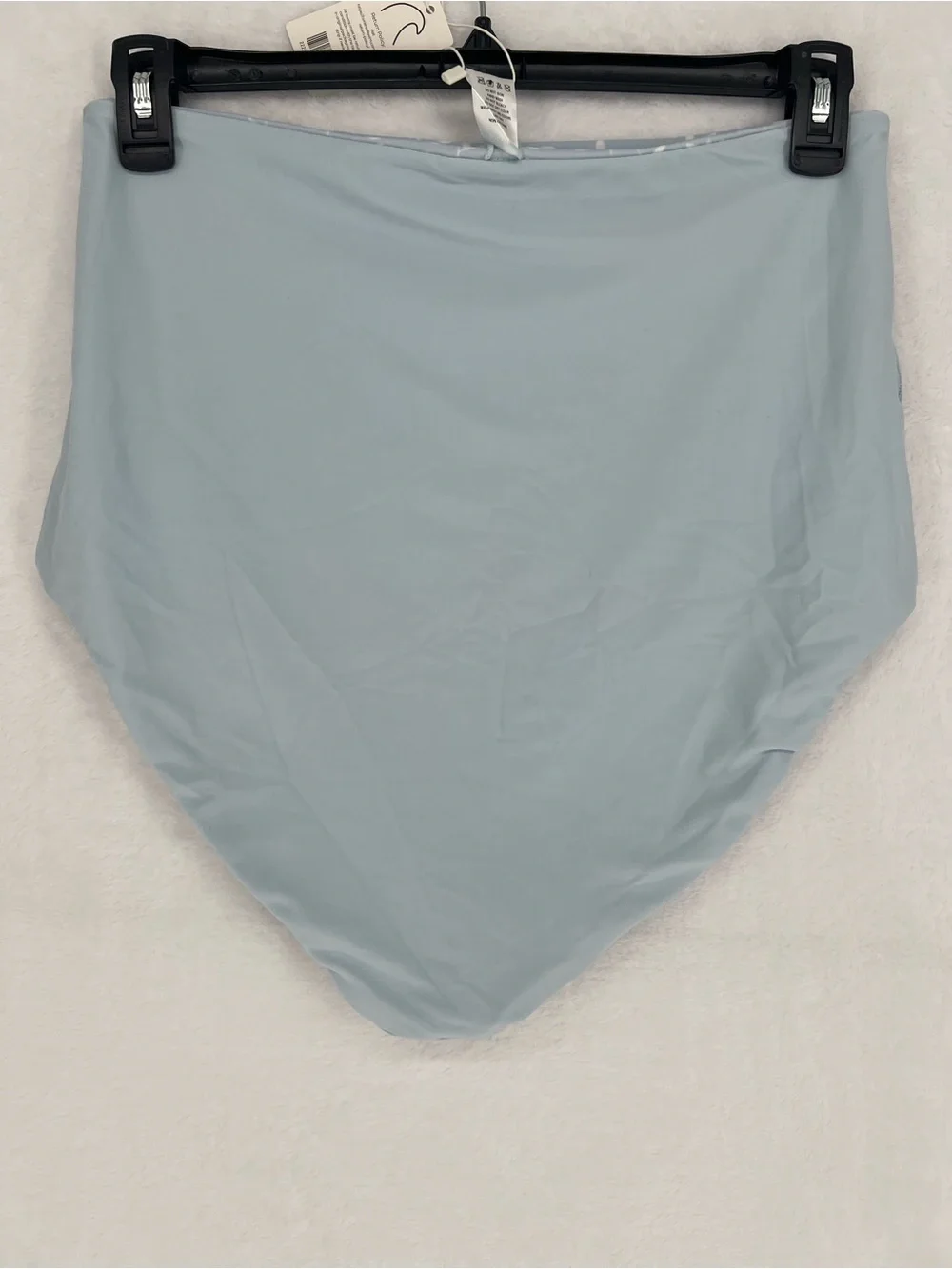 Coral Reef Swim Bali Powder Blue Reversible Ultra High Waisted Leaves Sz XL NWT